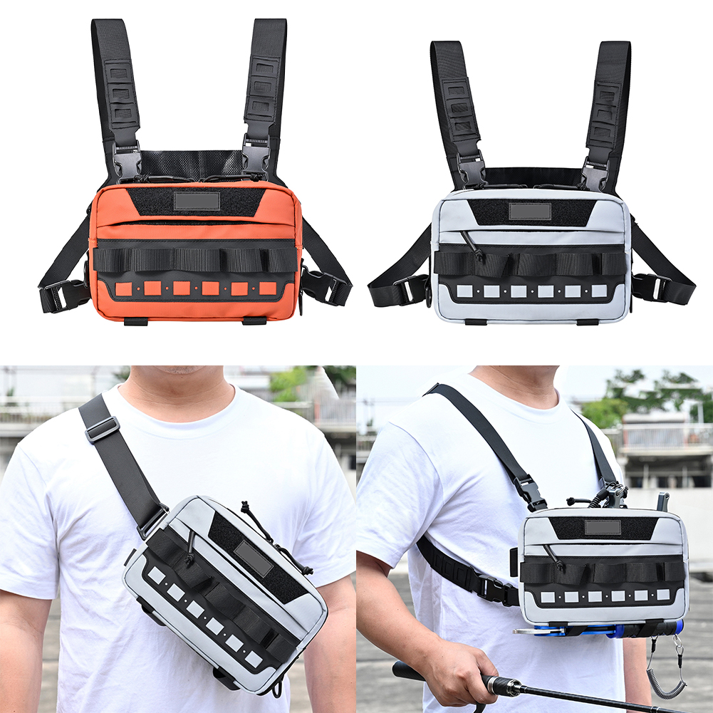 Outdoor Adventure Activities - Fishing Chest Pack with Molle Design