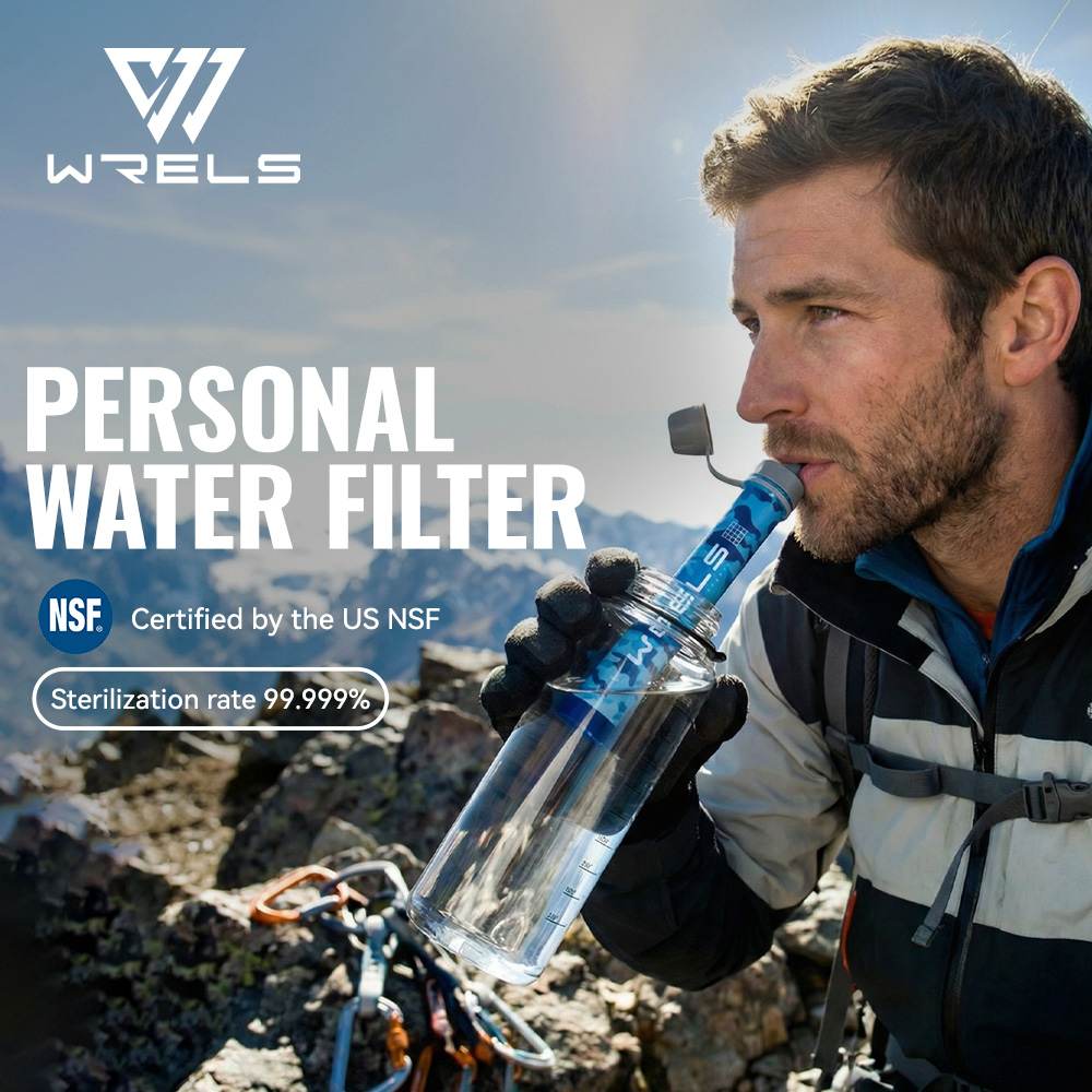 Water Filter Straw - WRELS Outdoor Portable Water Filter Set