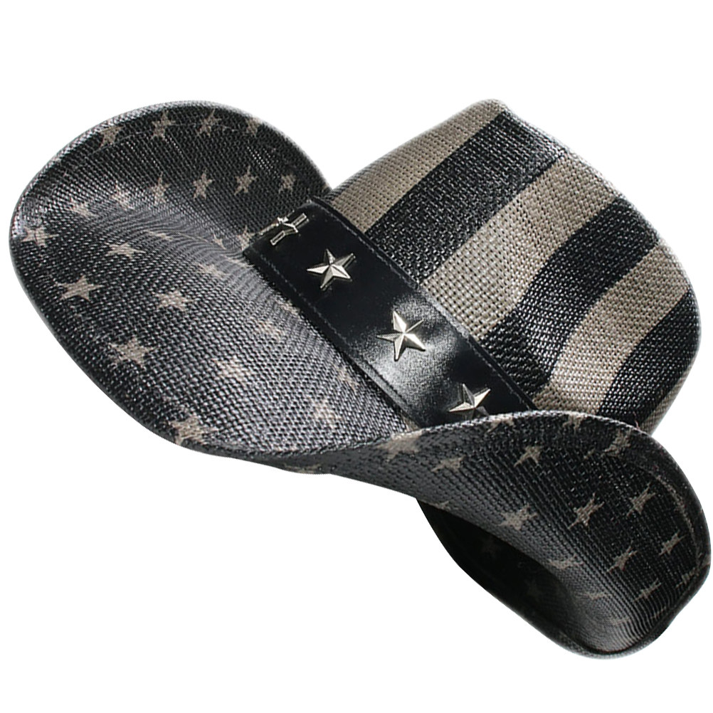 Outdoor Adventure Usa - Western Cowboy Hat Straw Material Unisex