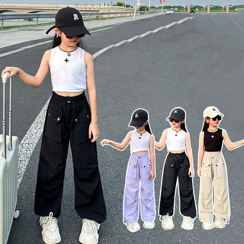 Outdoor Adventure Activities - Girls Lightweight Mosquito Proof Cargo Pants