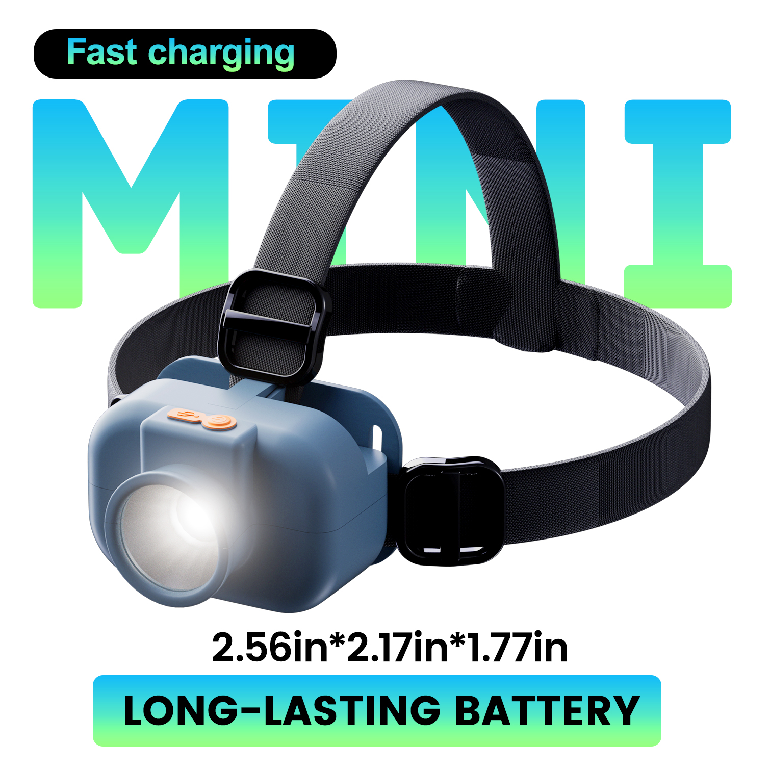 Outdoor Adventure Activities - Portable Small Headlamp, Head-Mounted Cycling Light,