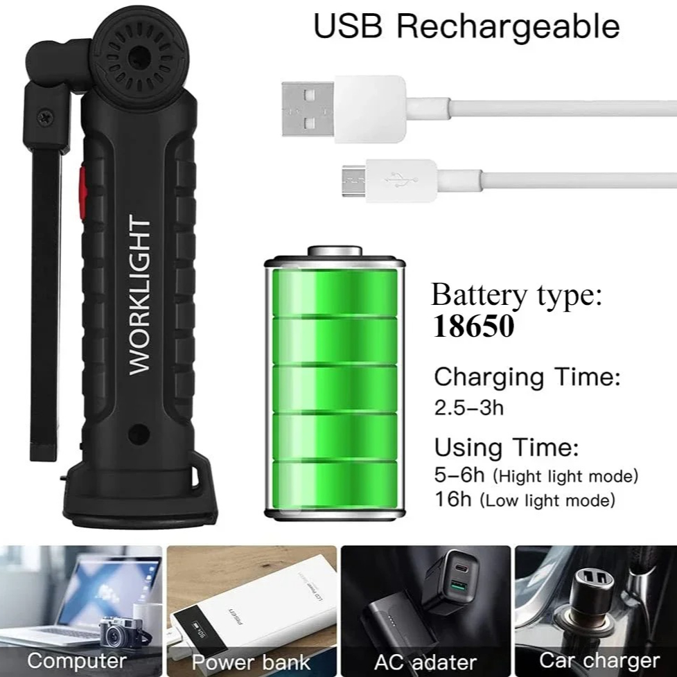 Portable COB LED Flashlight US – обзор и цена Outdoor Adventurer