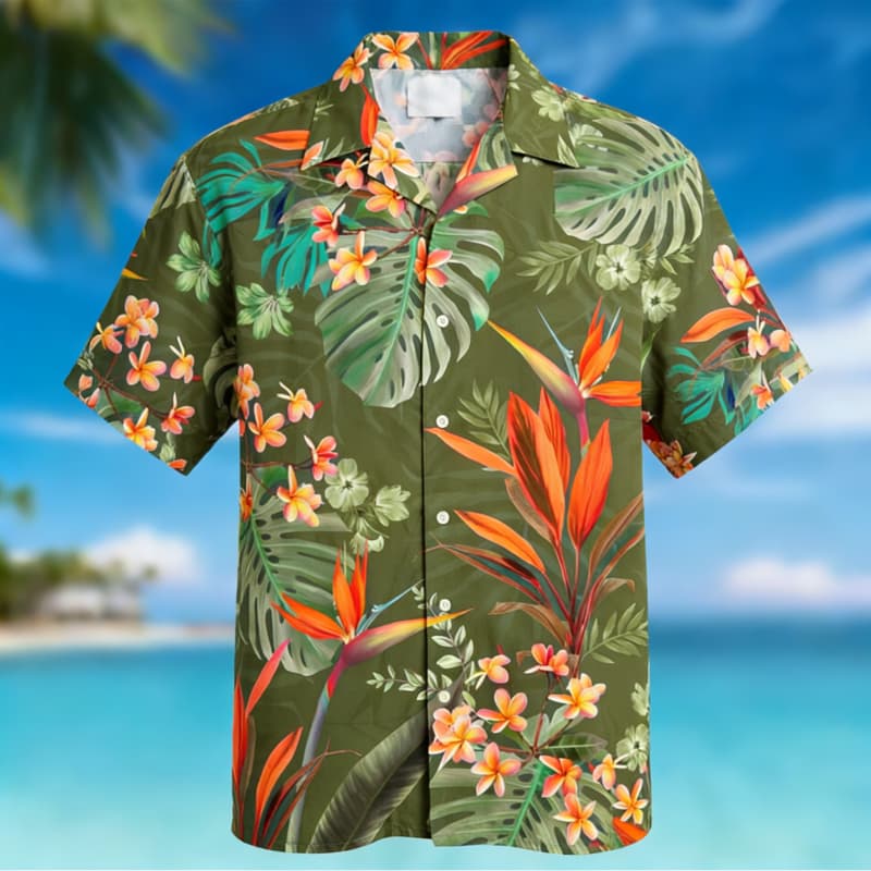 Men's Premium Hawaiian Floral  – обзор и цена Outdoor Adventure Vacations