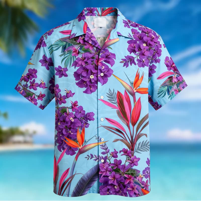 Men's Premium Hawaiian Floral  – обзор и цена Outdoor Adventure Vacations