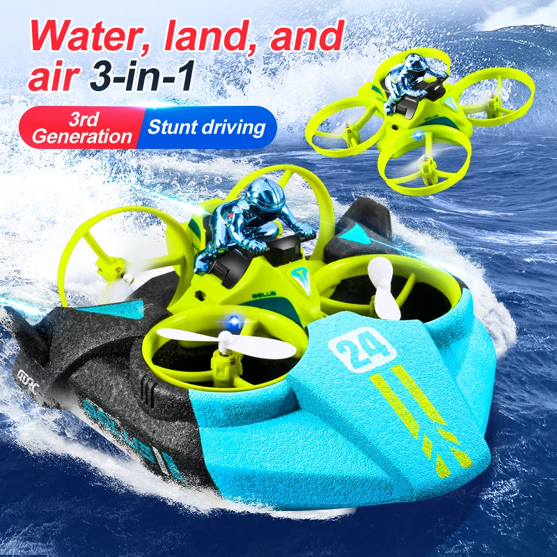 3-in-1 Land Air Sea RC Aircraf – обзор и цена Outdoor Adventure Toys For Kids