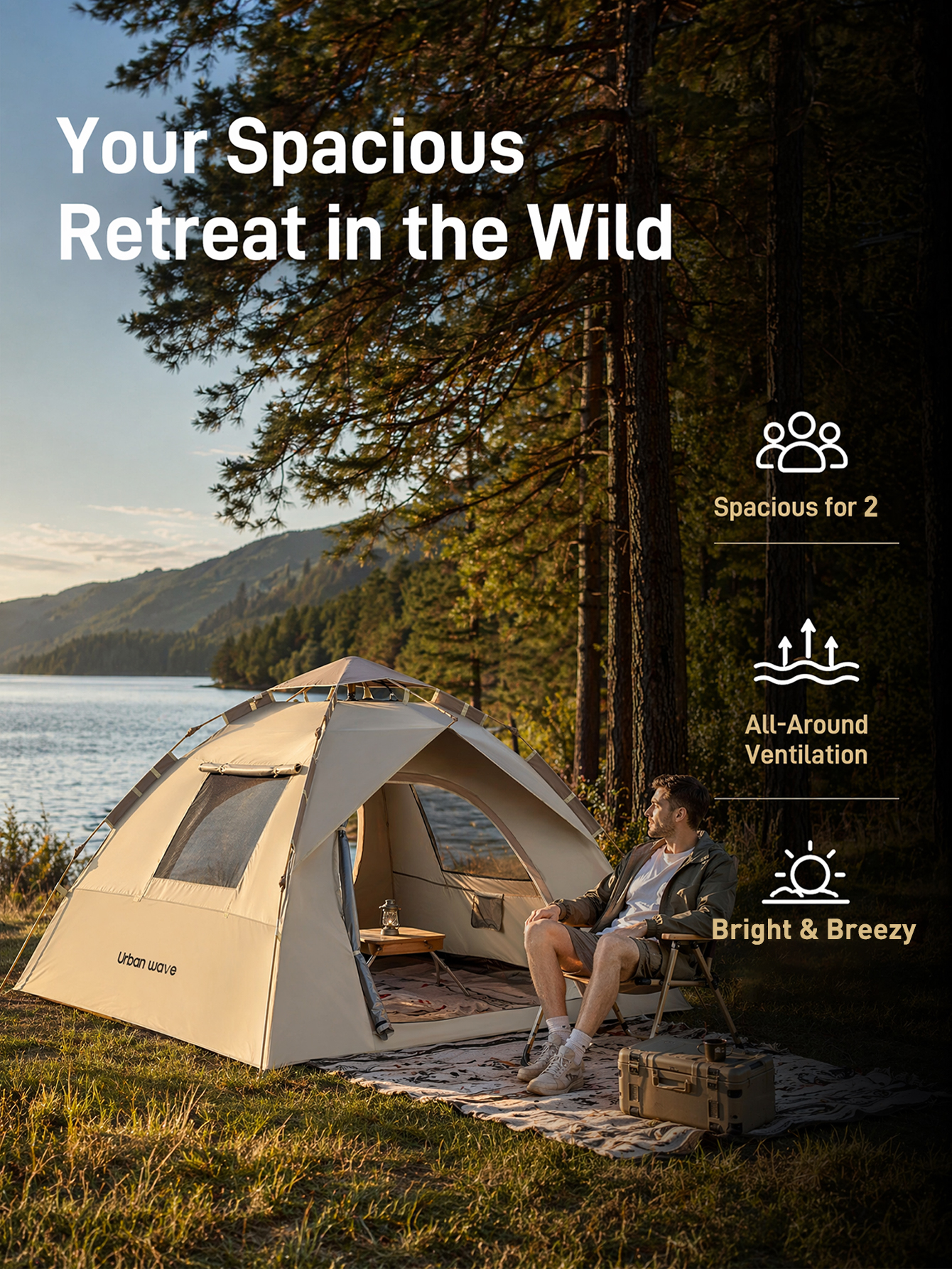 Automatic Pop-up Camping Tent, – обзор и цена Outdoor Adventure Vacations