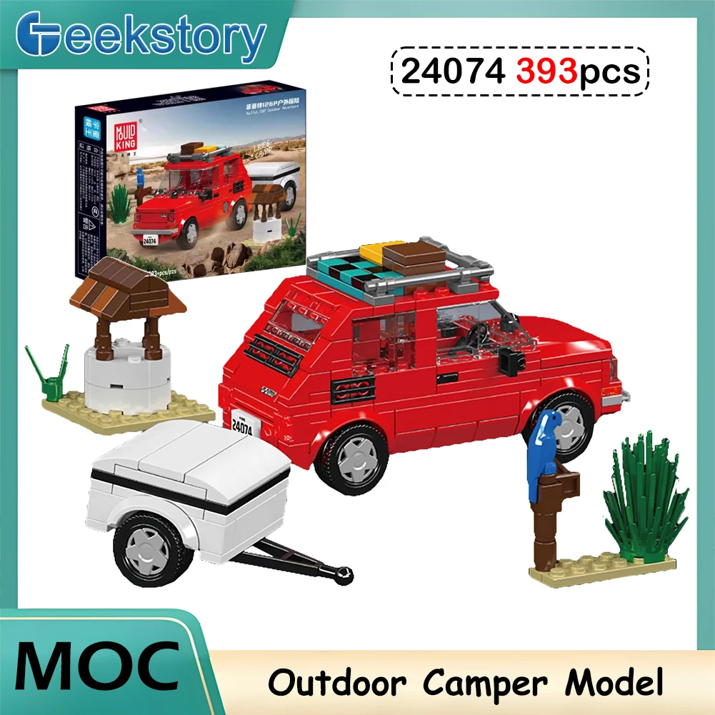 393PCS MOC DIY Camper Van Buil – обзор и цена Outdoor Adventure Toys For Kids