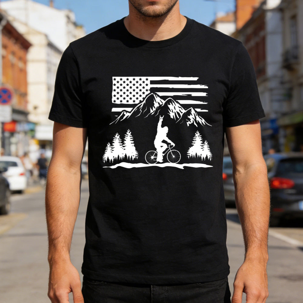 Mountain Biking Usa Flag Men T – обзор и цена Outdoor Adventure Usa