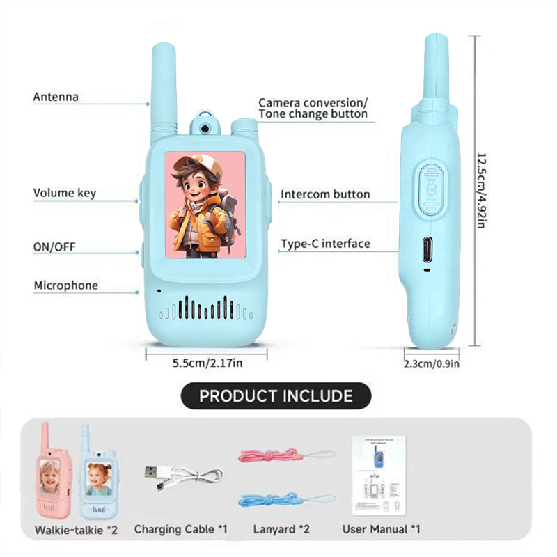 2pcs kids Video Walkie Talkie  – обзор и цена Outdoor Adventure Toys For Kids